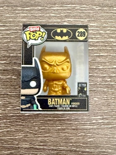 ⚡Funko Bitty Pop DC Batman #289 Gold CHASE 1/32 RARE Mint Acrylic⚡