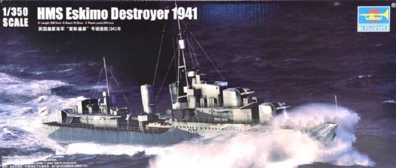 Trumpeter 1 350 HMS Eskimo Destroyer 1941