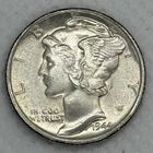 1944 Mercury Dime 90% Silver Winged Liberty Head XF Details