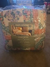 Dan River Queen Floral Comforter Vintage 80's, Size 86x86, Made in USA