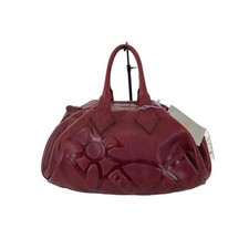 Vivienne Westwood Red Leather Boston Bag Vintage Authentic