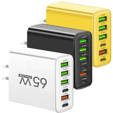 65W Fast Charging USB Type C US Wall Charger For Samsung iPhone Android Phone