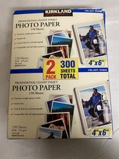 Kirkland Signature Glossy Inkjet Photo Paper 4x6 300 Sheets 255g White