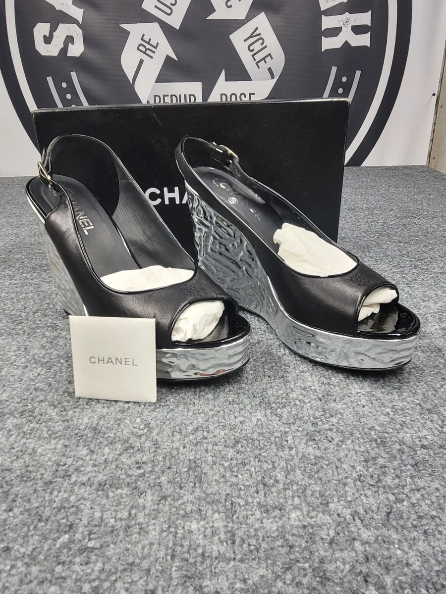 CHANEL Silver Heels for Women for sale | eBay CHANEL Silver Heels for Women for sale | eBay