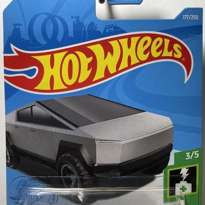 2021 Hot Wheels Tesla Cybertruck 3/5 HW Green Speed 177/250 Elon Musk 