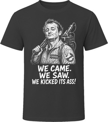 Peter Venkman We Came We Saw Funny 80s Comedy T Shirt
