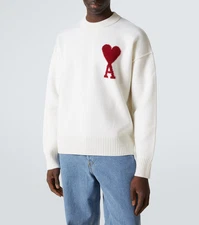 Ami Paris Sweater M White