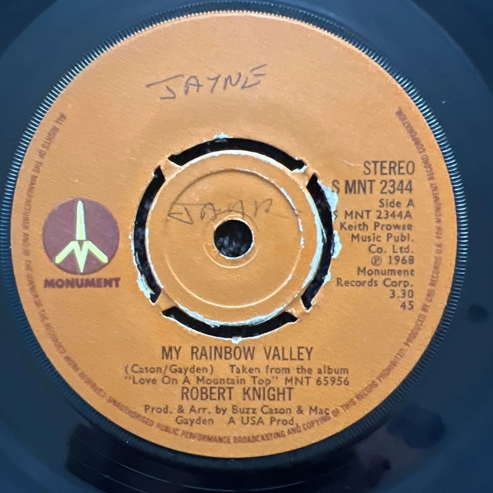 Robert Knight ‎– Branded 7'' Vinyl CLEANED/TESTED VG VIDEO CLIP NORTHERN SOUL - Image 4 of 4