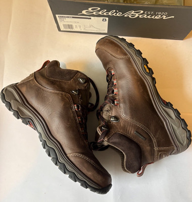 Eddie Bauer Cairn Waterproof Breathable Mid Hiking Boot Mens Size 8 Oak Color