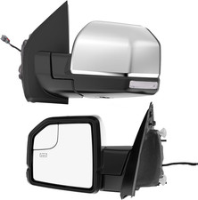 Tow Mirrors Ford F150 2015-2020 Power Heated LED Signal Chrome Pair