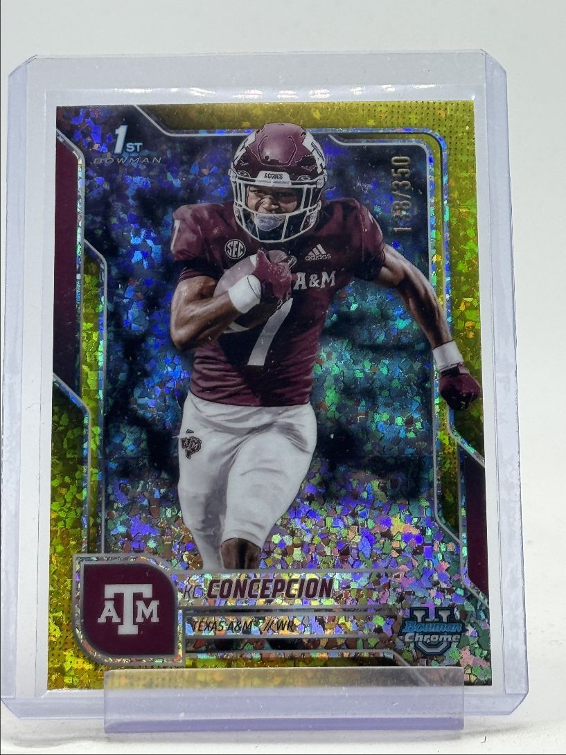 KC CONCEPCION 2025 BOWMAN U CHROME 1ST YELLOW MINI-DIAMOND /350 Q2161