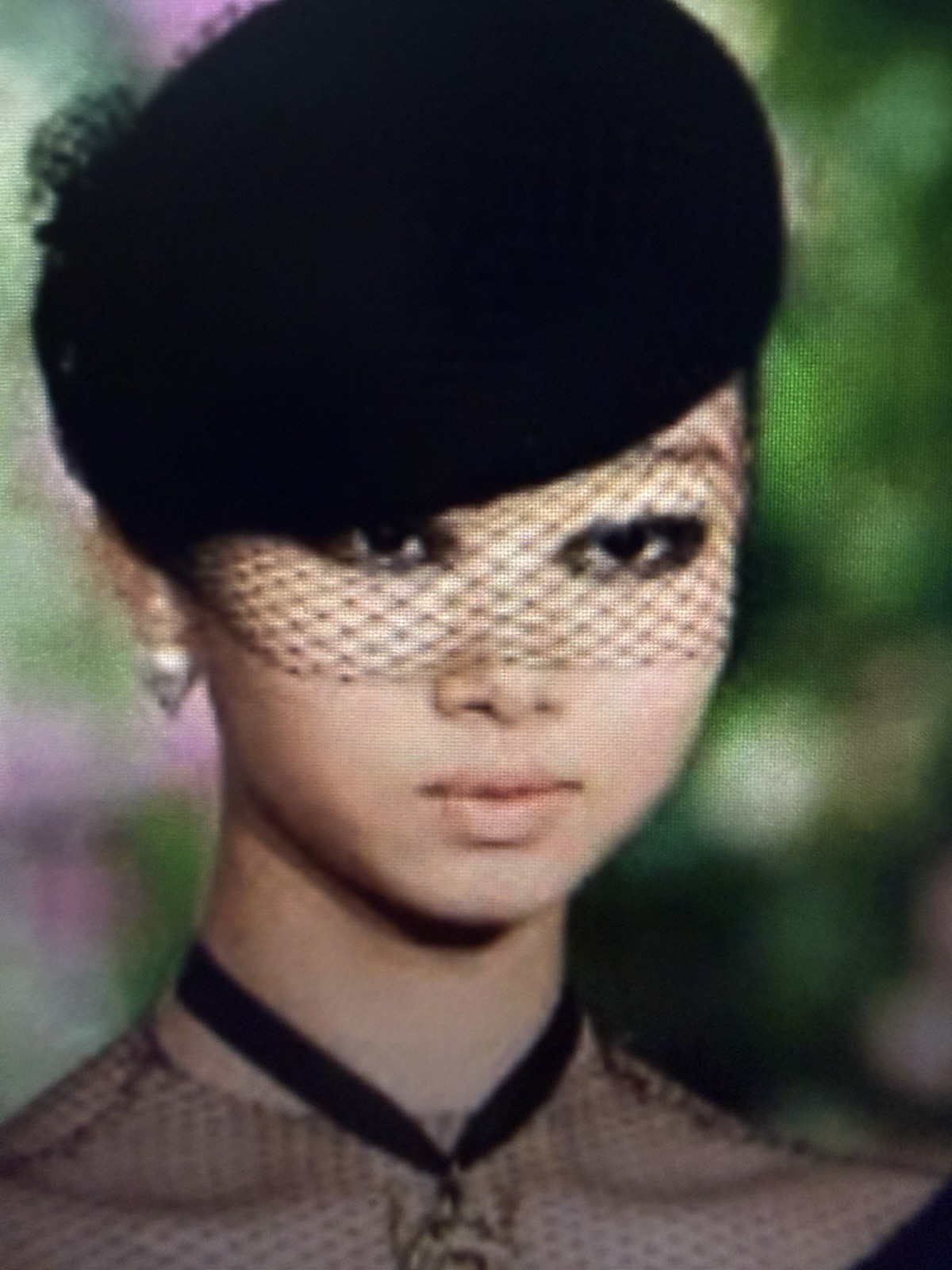 Christian Dior Leather Beret W Veil bag Paris Revolution Very Rare image 4