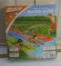 Banzai Triple Racer Water Slide 3 racing lands