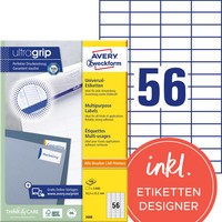 2-40X Avery Zweckform Universal-Etiketten, 52,5 X 21,2 Mm, Weiß Spare Bis Zu 12%