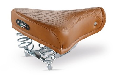 City Fahrradsattel aus Leder für Herren und Damen für CITYRAD BEACHCRUISER ...