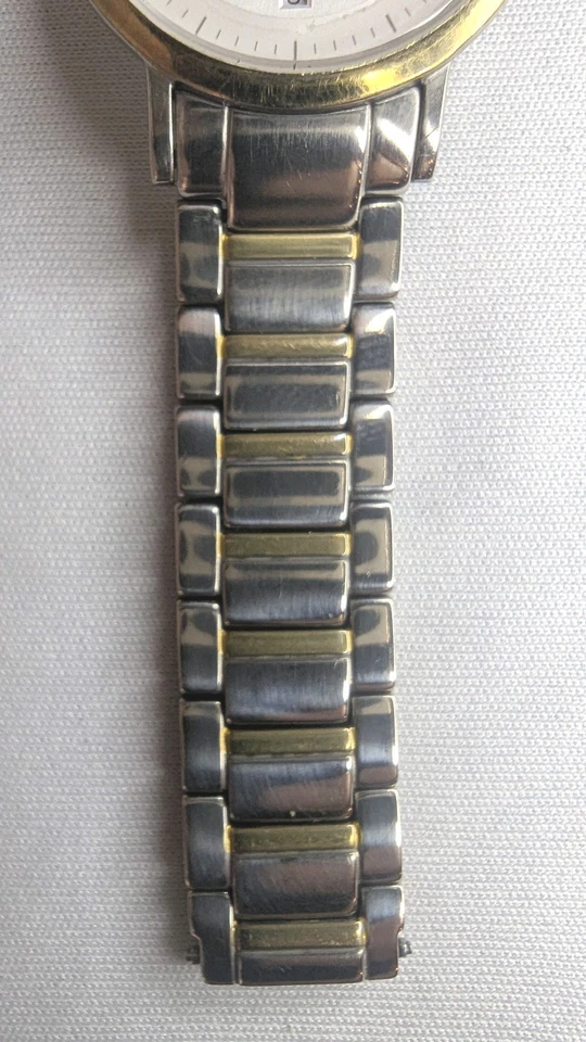 Danish Design Sapphire Titanium 2-tone Dress Watch. Mid-sized, Good Condition - Image 2 of 4