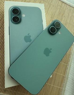 Apple iPhone 16 - 128 GB - Blaugrün Ohne Simlock)
