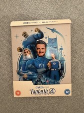 THE FANTASTIC FOUR FIRST STEPS 4K ULTRA HD + BLU RAY STEELBOOK  GENUINE UK 