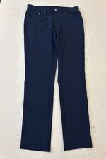 Greg Norman Men's Performance Stretch Pants Blue Size 34x34
