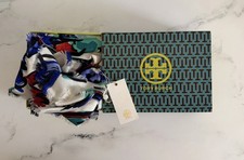 TORY BURCH Porcelain Thistle Logo JACQUARD TR...