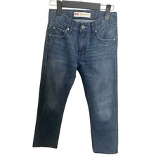 Levi's 514 Boys Straight Jeans Stretch, Regular Fit, Blue, Size 10-25W, 26L