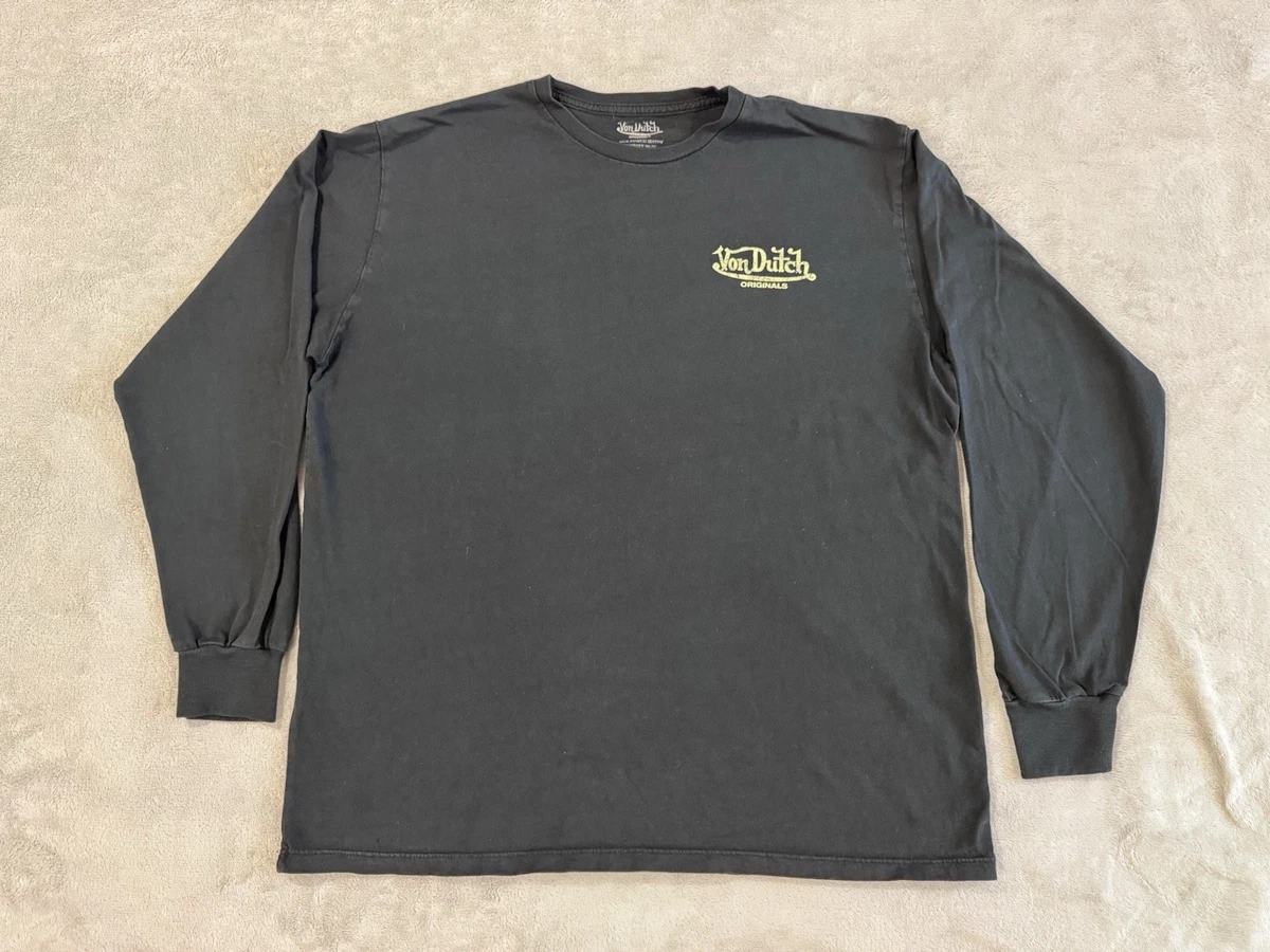 Cotton Long Sleeve Regular Size XL Vintage T-Shirts for Men for