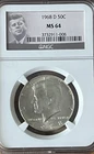 1968-D 50c Kennedy Silver Half Dollar NGC MS64