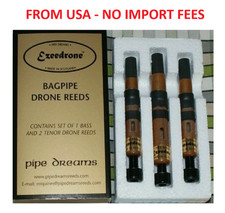 Ezeedrone Drone Reeds Standard Tenors and Bass pipes bagpipe Pipe Dreams