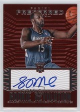 2013 Panini Preferred Rookie Revolution Red 8/25 Shabazz Muhammad #284 Auto 3s8
