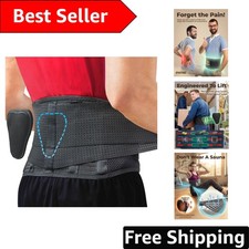 Medium Back Brace for Lower Back Pain Relief – Sciatica & Herniated Disc Support