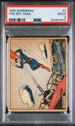 1940 Gum Inc Superman #2 The Spy Trail — PSA 2