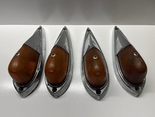 4 Vintage Amber Cab Clearance Marker No. 105689 Saw Pi69 Light Chome Body 4 Vintage Amber Cab Clearance Marker No. 105689 Saw Pi69 Light Chome Body