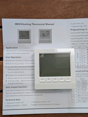 4 Stück neue Smart Thermostat Temperaturregler Programmierbare LCD Digital Home 
