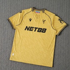 Crystal Palace 2025-2026 Away Mens Soccer Football Jersey New All Sizes Gold
