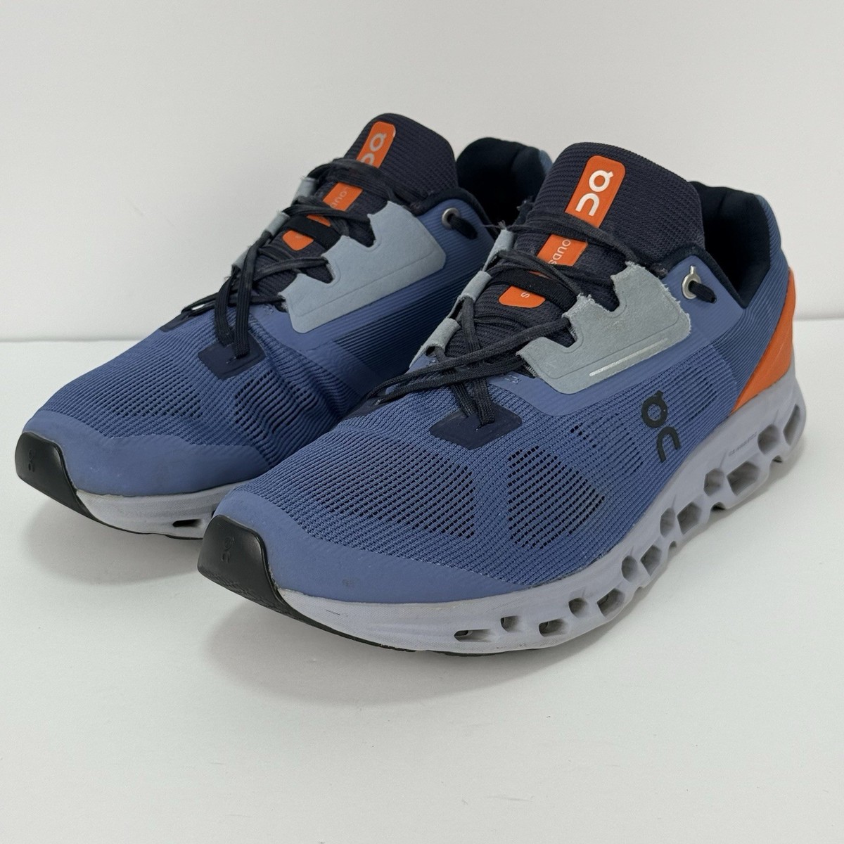 On Cloudstratus Lake Flare Running Shoes Dual CloudTec Men 11 Blue Mens On Cloudstratus Running Shoe main image 3