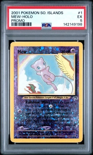 2001 POKEMON SOUTHERN ISLANDS PROMO #1 MEW-HOLO PSA 5