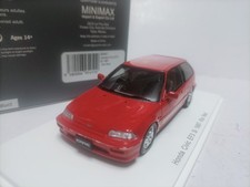 Spark 1:43 Honda Civic EF9 Si 1987 Red resin model car
