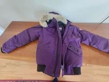 Canada Goose Purple Youth Rundle Bomber Down Jacket Size M (10-12)