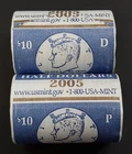 2005 P & D Kennedy Half Dollar Rolls! Sealed US Mint wrapped!