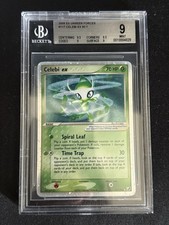 BGS 9 NM / Mint Pokemon Celebi EX Unseen Forces Holo 117/115