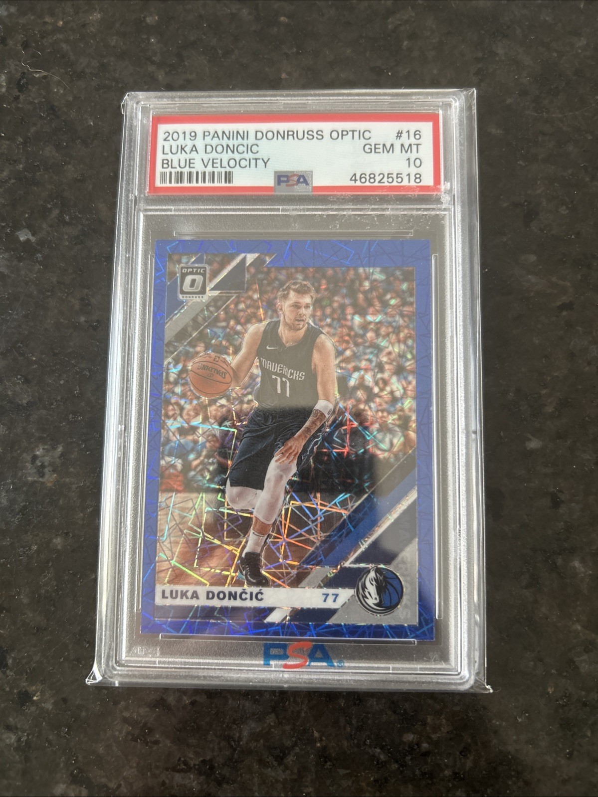 2019-20 Panini Donruss Optic - Luka Doncic #16 Blue Velocity Prizm PSA 10