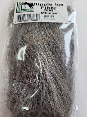 Hareline Fly Tying Synthetics ''  RIPPLE ICE FIBER '' color: MINNOW GRAY