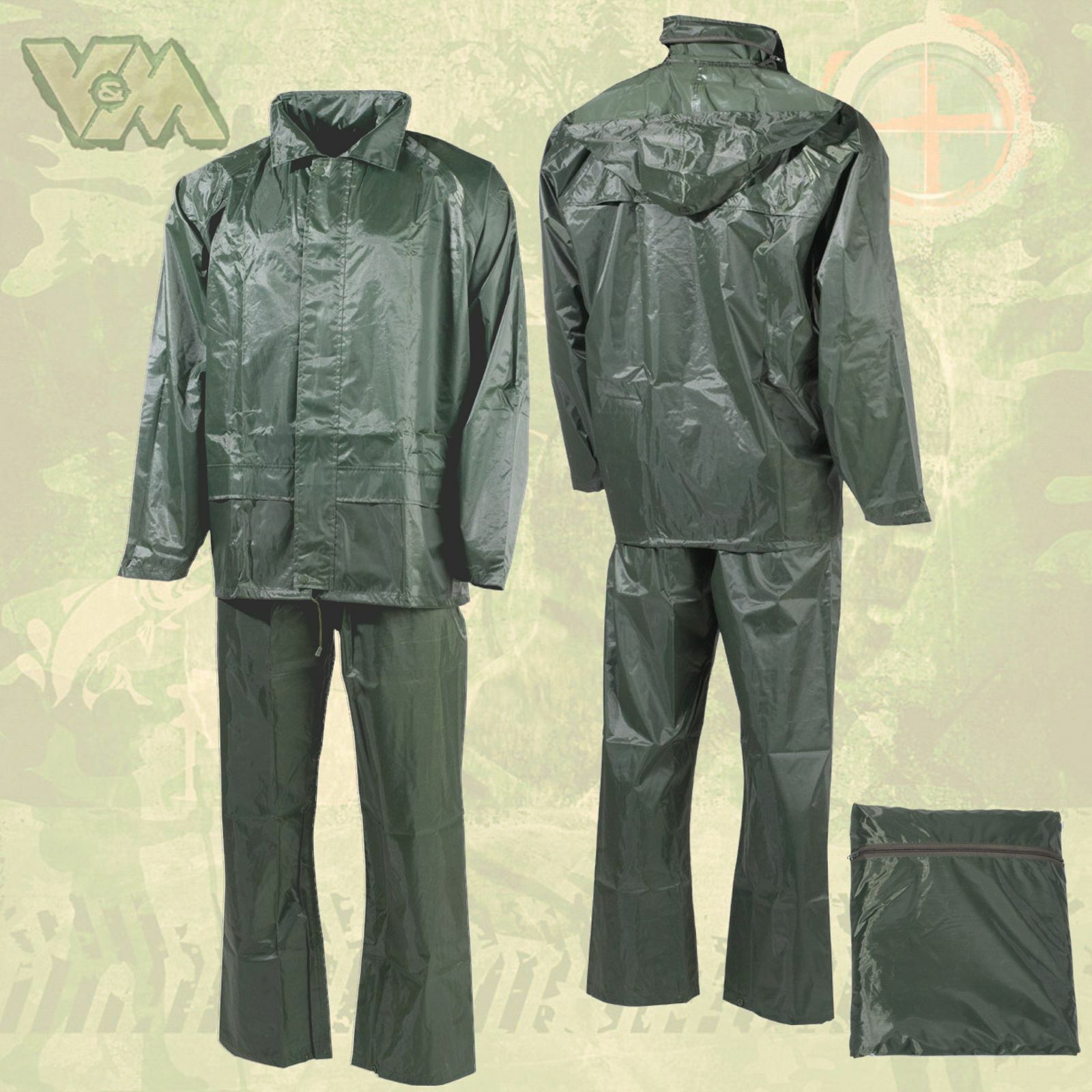 Outdoor Peak Regenanzug Erwachsene - Wasserdicht Jacke & Hose Kombination XXXXL