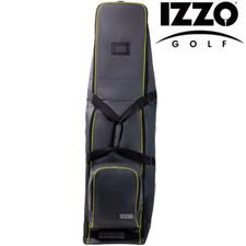 IZZO DELUXE WHEELED PADDED GOLF BAG FLIGHT TRAVEL COVER / GREY / 2026 MODEL