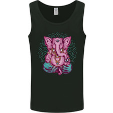 A Meditating Elephant Yoga Spiritual Mens Vest Tank Top