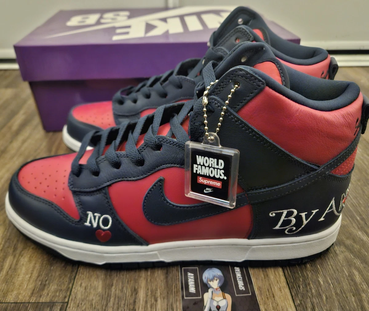 Nike Dunk High Supreme Red for Sale | Authenticity Guaranteed | eBay