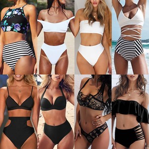 ladies high waisted swimwear