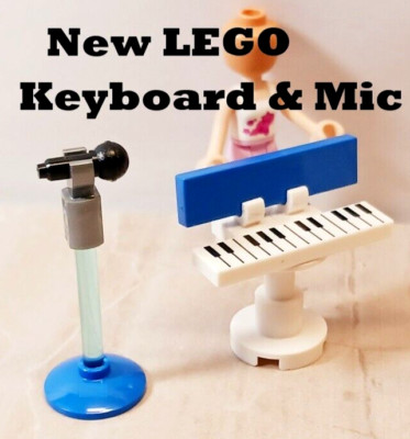 New LEGO Keyboard Portable Microphone BLUE Mic Karaoke Band Equipment Mic