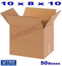 50 - 10x8x10 Cardboard Boxes 32-ECT Mailing Packing Shipping Corrugated Carton