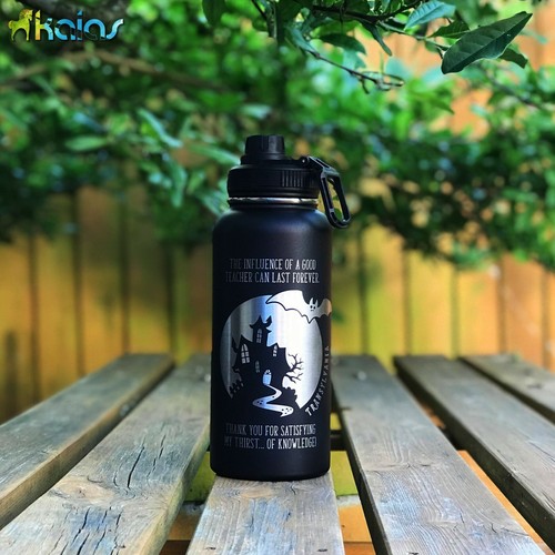 Personalised Insulated Water Bottle - Engraved with Name, Logo or Custom Design - Picture 4 of 12